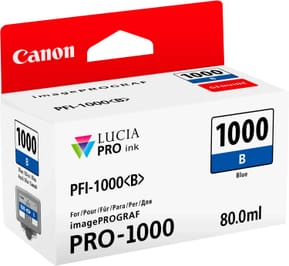 Canon PFI-1000B Bleu - Cartouche d'encre Canon d'origine (0555C001AA) — image 2