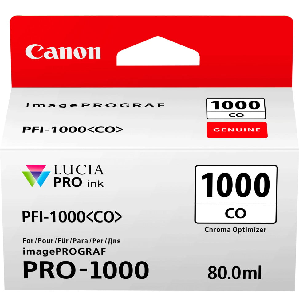 Canon PFI-1000 CO optimisation de chrominance - Cartouche d'encre Canon d'origine (0556C001AA)