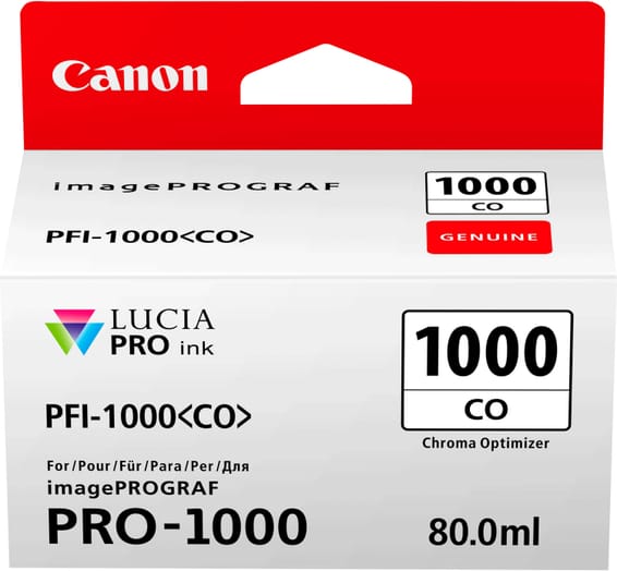 Canon PFI-1000 CO optimisation de chrominance - Cartouche d'encre Canon d'origine (0556C001AA)