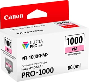 Canon PFI-1000PM Magenta photo - Cartouche d'encre Canon d'origine (0551C001AA) — image 2