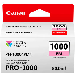Canon PFI-1000PM magenta photo - Cartouche d'encre Canon d'origine (0551C001AA)