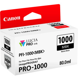 Canon PFI-1000MBK noire mate - Cartouche d'encre Canon d'origine (0545C001AA)