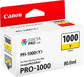 Canon PFI-1000Y Jaune - Cartouche d'encre Canon d'origine (0549C001AA) — image 2