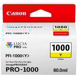 Canon PFI-1000Y Jaune - Cartouche d'encre Canon d'origine (0549C001AA)