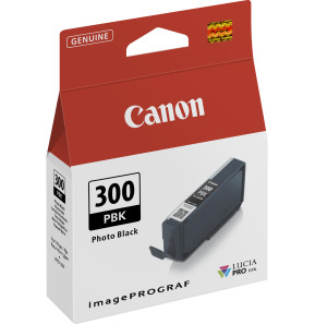 Canon PFI-300PBK Noir photo - Cartouche d'encre Canon d'origine (4193C001AA)