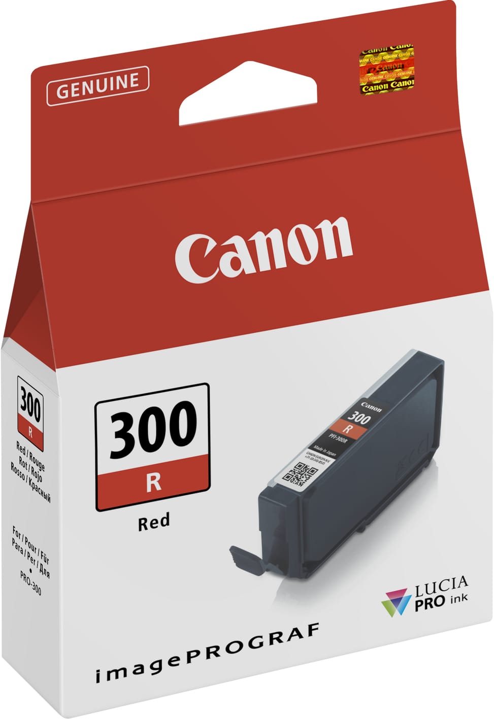 Canon PFI-300R Red - Original Canon Ink Cartridge (4199C001AA) — image 1
