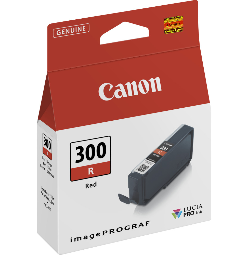 Canon PFI-300R Rouge - Cartouche d'encre Canon d'origine (4199C001AA)