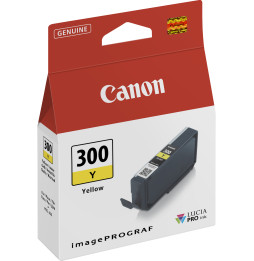 Canon PFI-300Y Jaune - Cartouche d'encre Canon d'origine (4196C001AA)