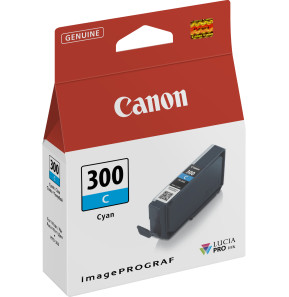 Canon PFI-300PC Cyan photo - Cartouche d'encre Canon d'origine (4194C001AA)