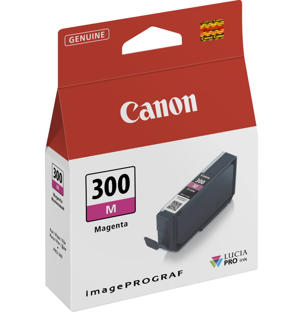Canon PFI-300M Magenta - Cartouche d'encre Canon d'origine (4195C001AA)