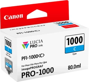 Canon PFI-1000C Cyan - Cartouche d'encre Canon d'origine (0547C001AA) — image 2