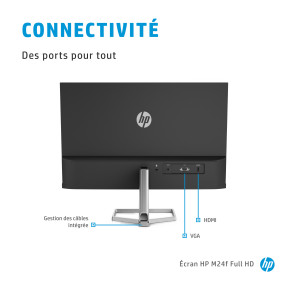 Écran 23,8" Full HD HP M24f (2D9K0AS)