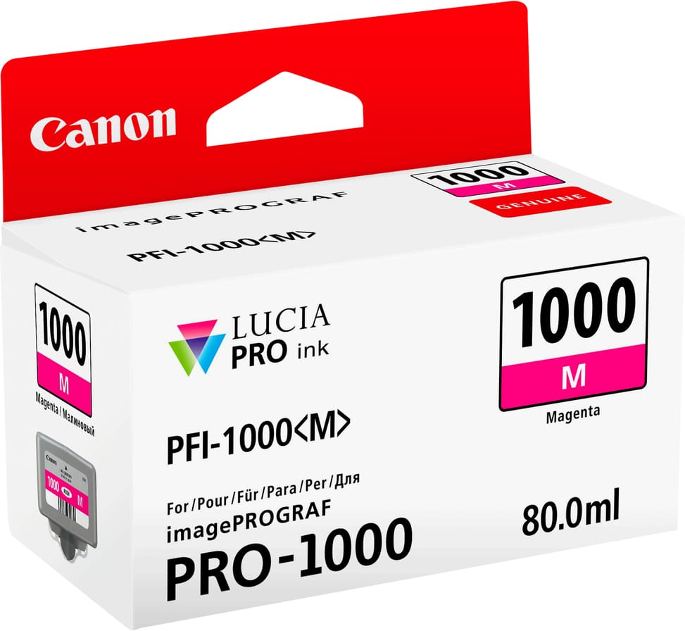 خرطوشة حبر Canon أصلية PFI-1000M أرجواني (0548C001AA) — صورة 2