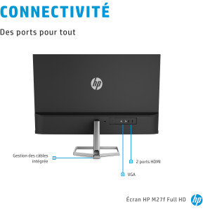 Écran 27" Full HD HP M27f (2G3D3AS)