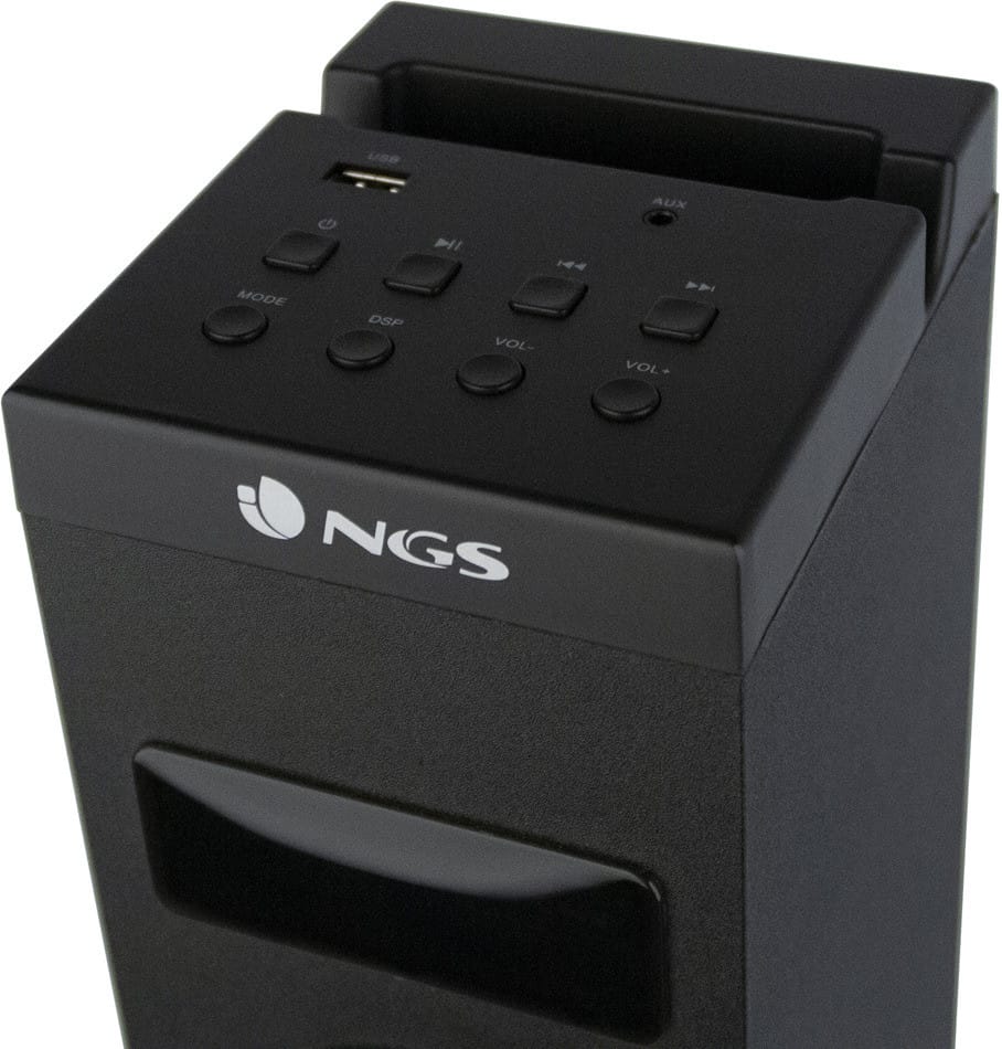 NGS TOWER SPEAKER- REMOTE C.- BT/USB/OPTICAL/STEREO OUTPUT 50W (SKYCHARM)