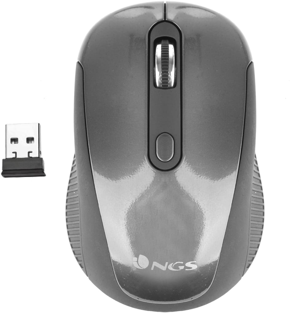 NGS 2.4GhZ WIRELESS OPTICAL MOUSE NANO RECEIVER- 800/1600 DPI (HAZE)
