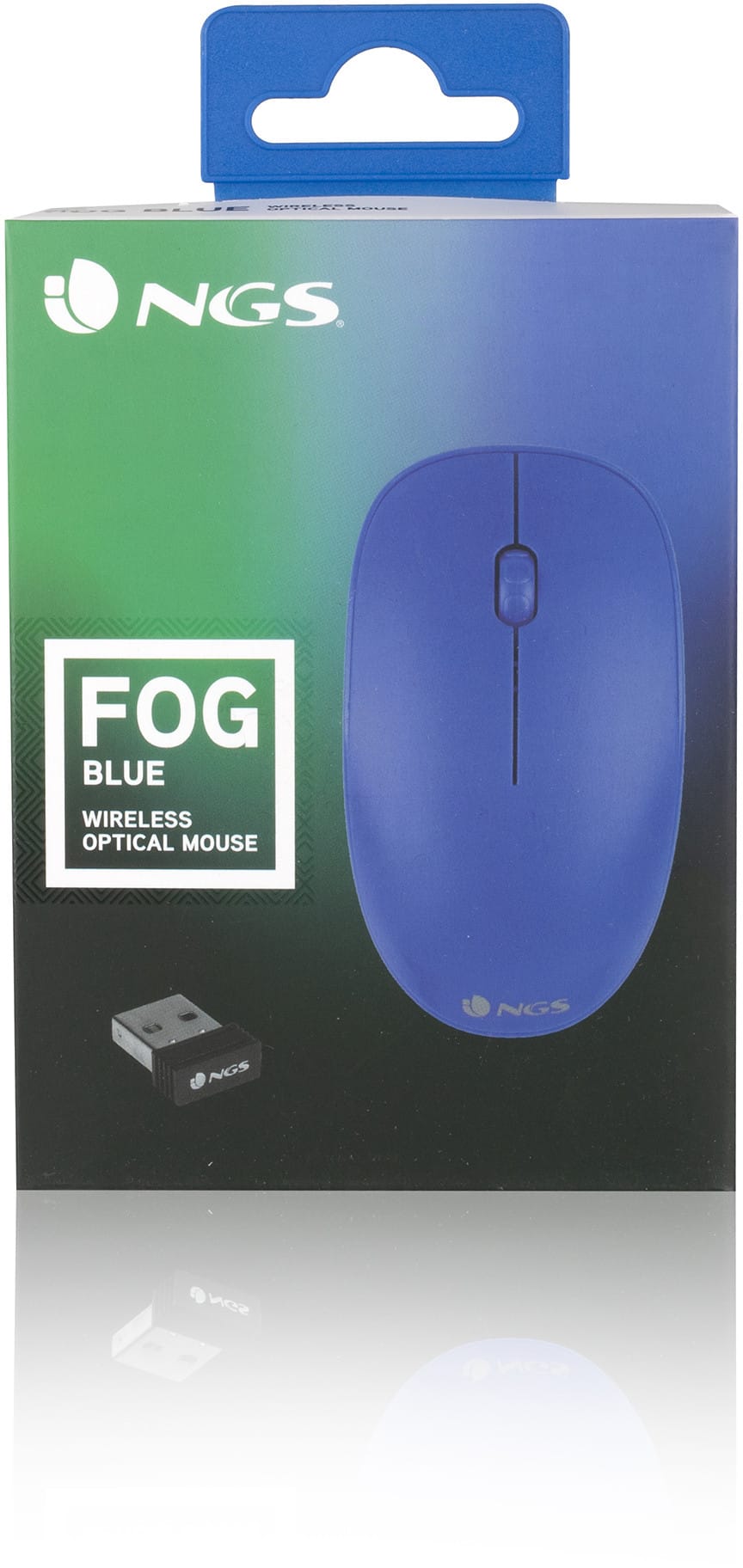Souris sans fil NGS Fog Blue avec nano-récepteur (FOGBLUE)