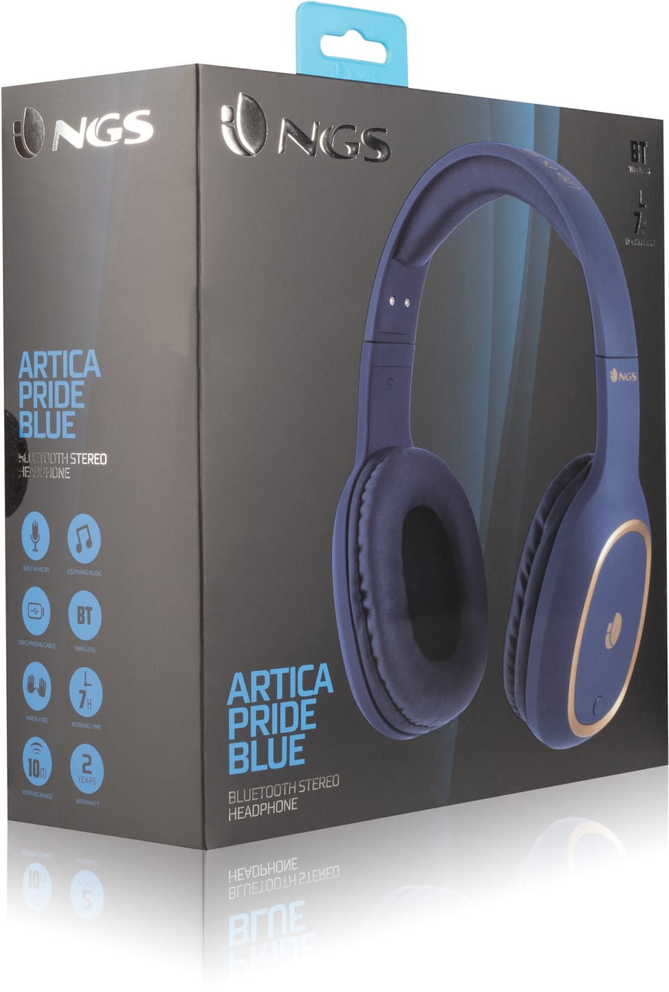NGS HEADPHONE COMPATIBLE WITHBLUETOOTH-HANDS FREE (ARTICAPRIDEBLUE)