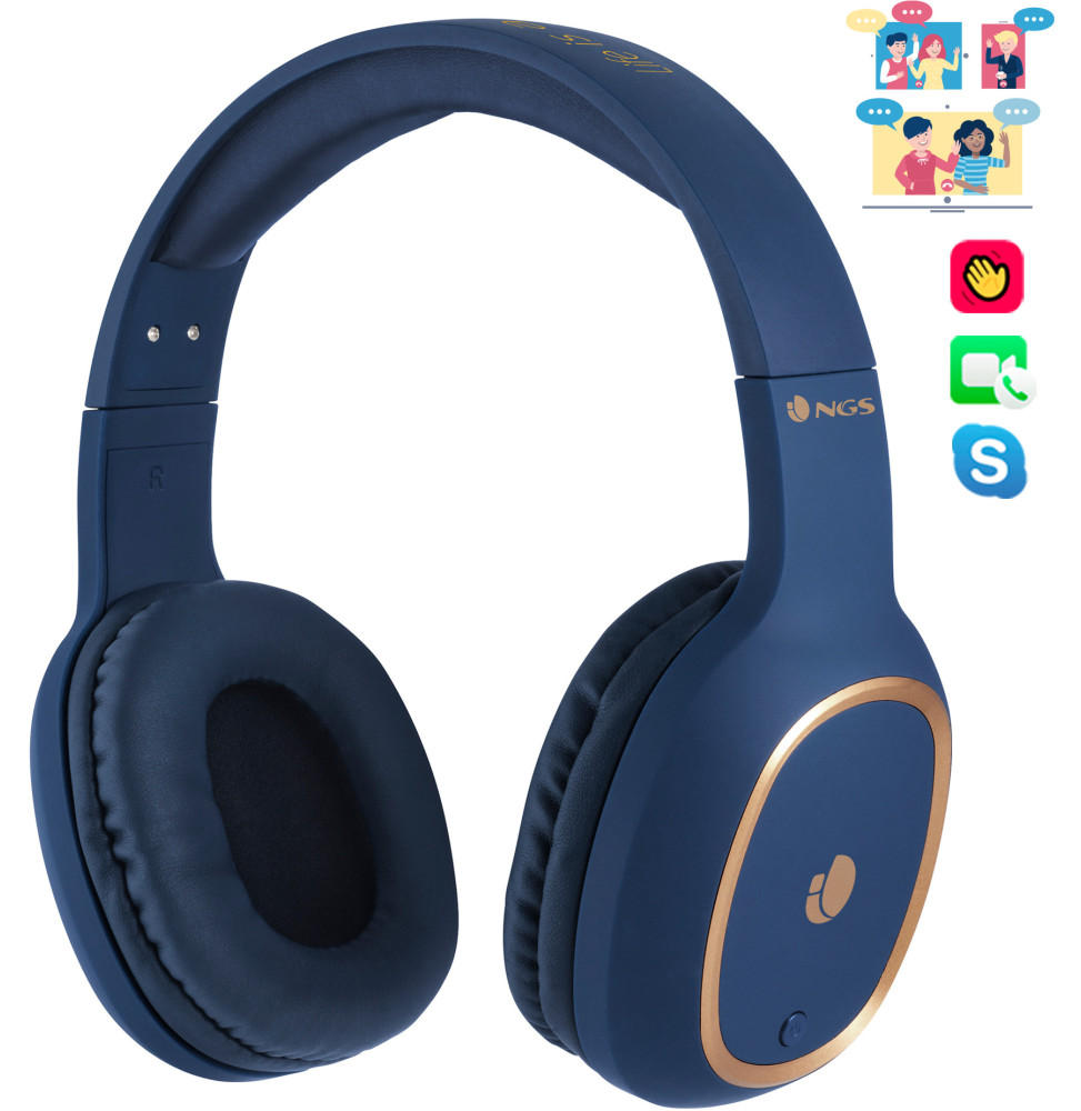 NGS HEADPHONE COMPATIBLE WITHBLUETOOTH-HANDS FREE (ARTICAPRIDEBLUE)