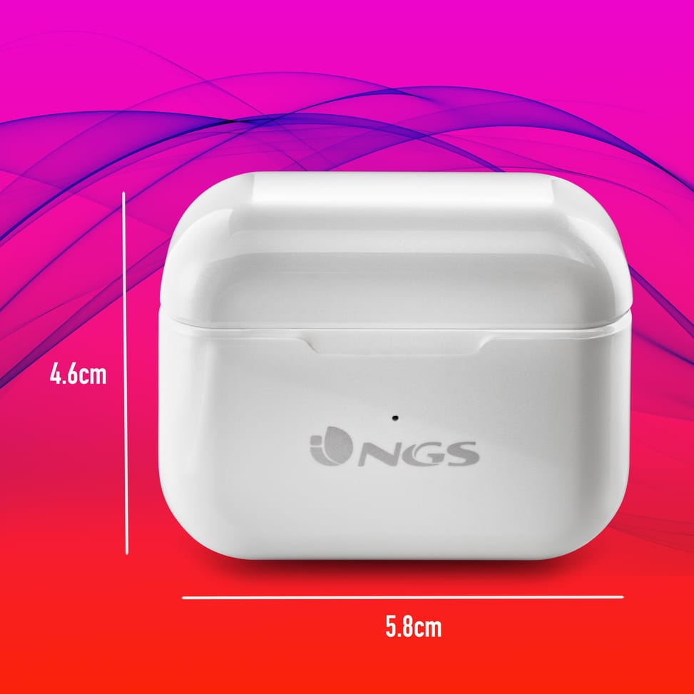 Écouteurs intra sans fil NGS Artica Bloom White (ARTICABLOOMWHITE)