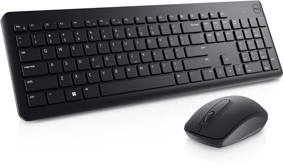 طقم لوحة مفاتيح وفأرة لاسلكي DELL - AZERTY (KM3322W) — صورة 1