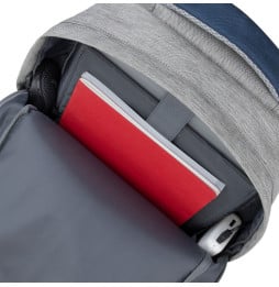 Sac à dos Rivacase Prater RIVA 7562 Gris bleu pour ordinateurs portables 15.6'' (RIVA 7562)