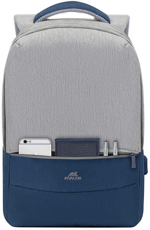 Sac à dos Rivacase Prater RIVA 7562 Gris bleu pour ordinateurs portables 15.6'' (RIVA 7562)