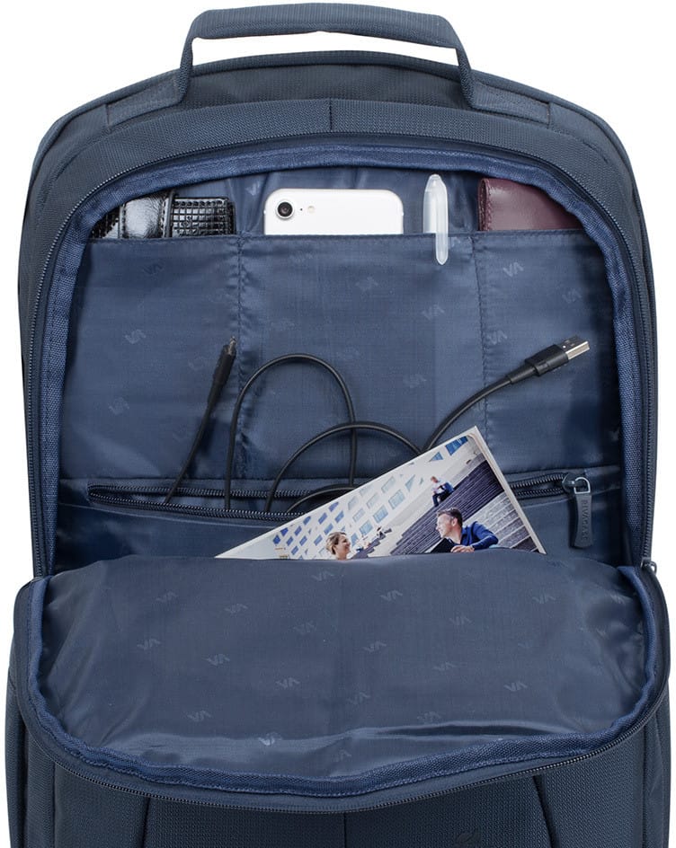 Sac à dos Rivacase Tegel 8460 Bleu foncé pour ordinateurs portables 17.3" (8460 Dark blue)