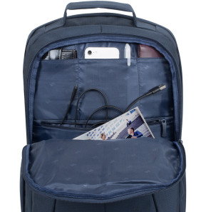 Sac à dos Rivacase Tegel 8460 Bleu foncé pour ordinateurs portables 17.3" (8460 Dark blue)