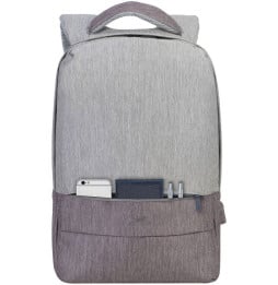 Sac à dos Rivacase Prater 7562 gris moka pour ordinateurs portables 15.6" (7562 grey/mocha)