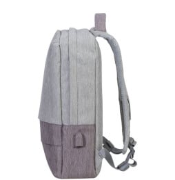 Sac à dos Rivacase Prater 7562 gris moka pour ordinateurs portables 15.6" (7562 grey/mocha)