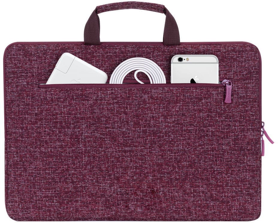 Housse avec poignées Rivacase Anvik 7913 rouge bourgogne pour MacBook Pro 14 et ordinateurs portables 13.3" (7913 burgundy red)