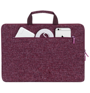 Housse avec poignées Rivacase Anvik 7913 rouge bourgogne pour MacBook Pro 14 et ordinateurs portables 13.3" (7913 burgundy red)