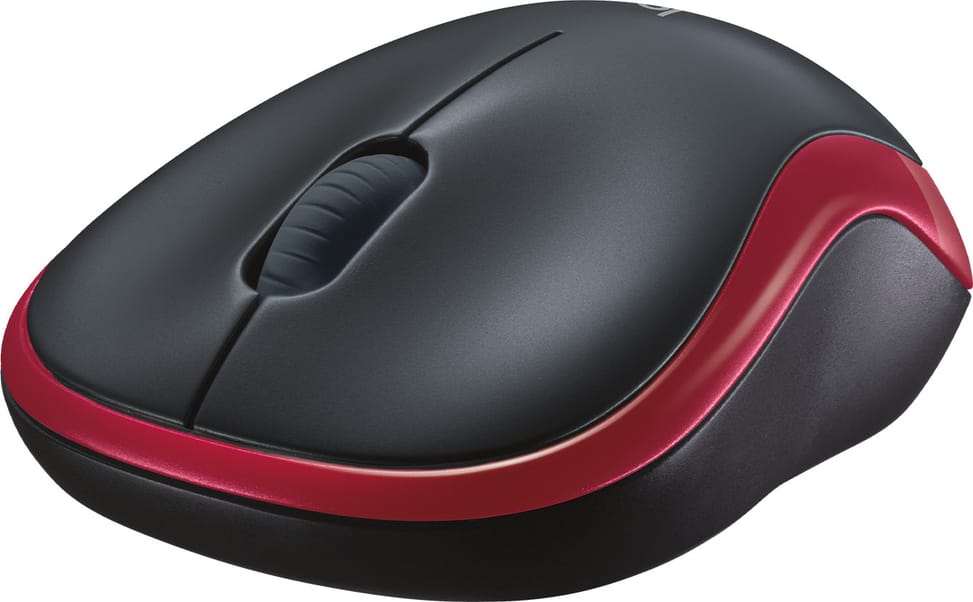 Souris Logitech sans fil M185 Rouge
