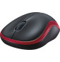 Souris Logitech sans fil M185 Rouge