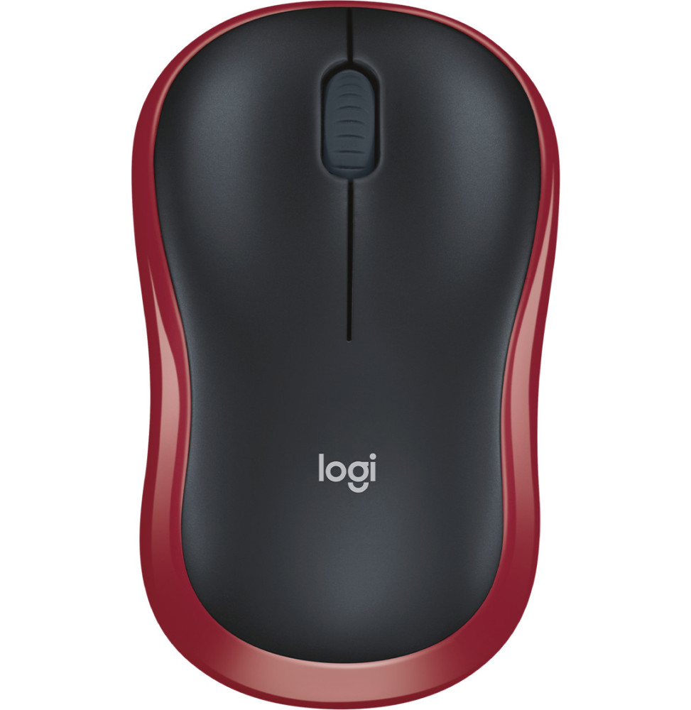 Souris Logitech sans fil M185 Rouge