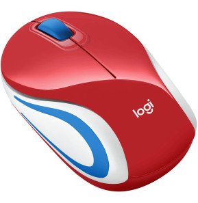 Logitech Wireless Mini Mouse M187 Rouge