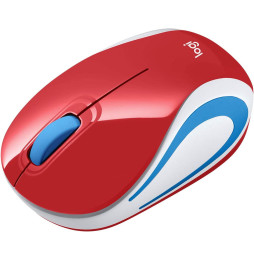 Logitech Wireless Mini Mouse M187 Rouge