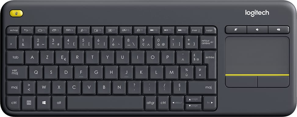Logitech K400 Plus Wireless Keyboard with built-in touchpad (AZERTY, French) — image 1