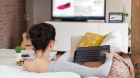 Clavier sans fil avec pavé tactile intégré Logitech K400 Plus (AZERTY, Français) — image 6
