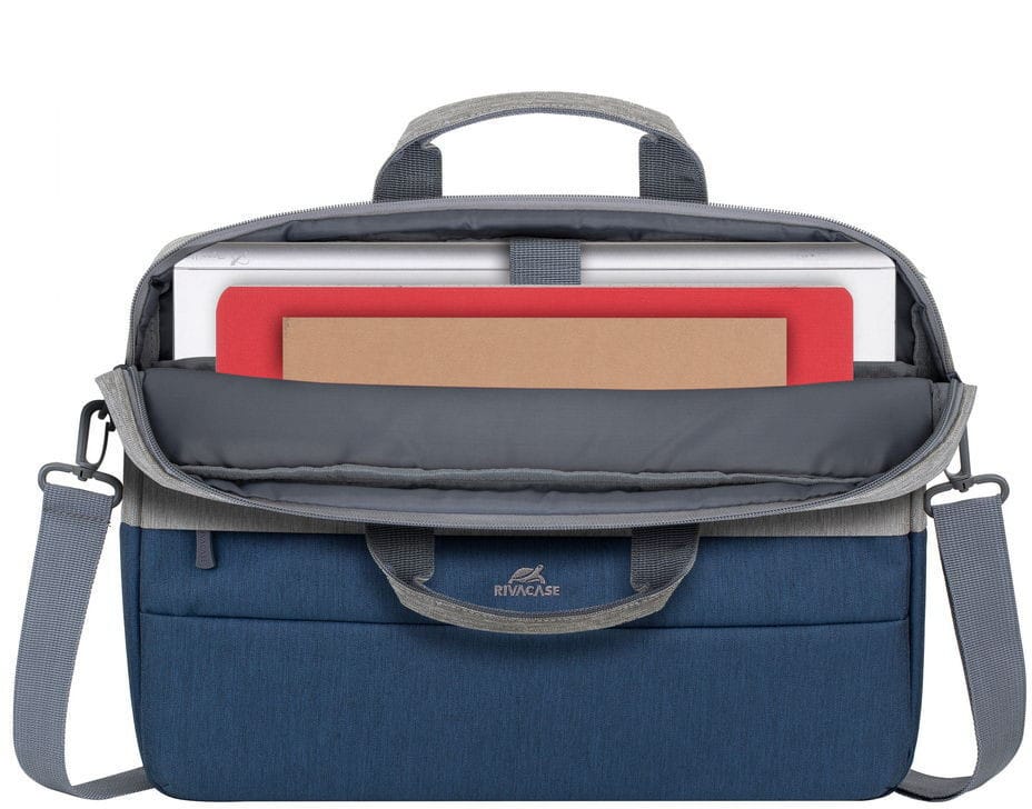 Sacoche Rivacase Prater 7532 Gris Bleu foncé pour ordinateurs portables 15,6" (RIVA 7532)