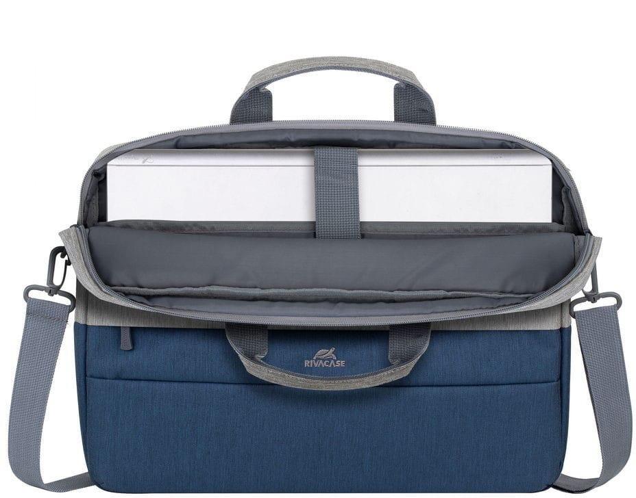 Sacoche Rivacase Prater 7532 Gris Bleu foncé pour ordinateurs portables 15,6" (RIVA 7532)