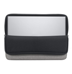 Housse Rivacase Suzuka 7703 Gris pour ordinateurs portables 13.3" et Macbook Pro 14 (7703 Grey)