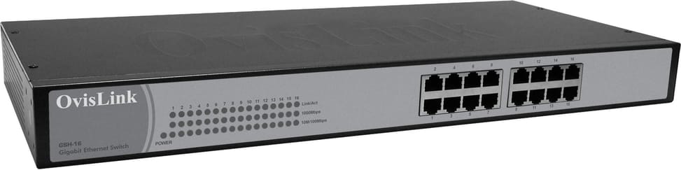 Switch OvisLink Non Administrable Gigabit Ethernet 16 ports — image 1