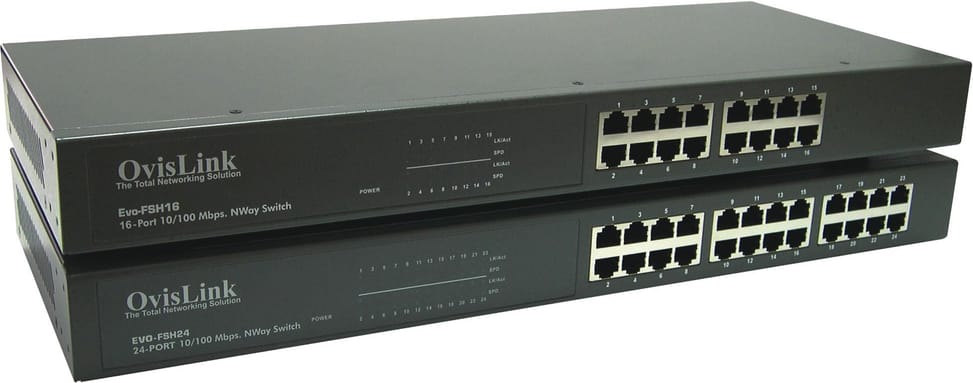 Switch OvisLink Non Administrable Fast Ethernet 16 ports 10/100 Mbps — image 1