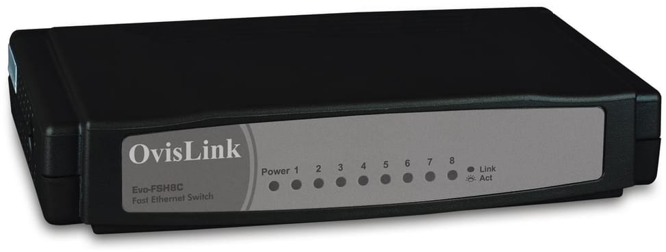 Switch OvisLink Non Administrable Fast Ethernet 8 ports RJ45 10/100 Mbps — image 1