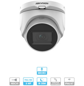 Caméra de surveillance HIKVISION focale fixe 5 MP (DS-2CE76H0T-ITMFS)