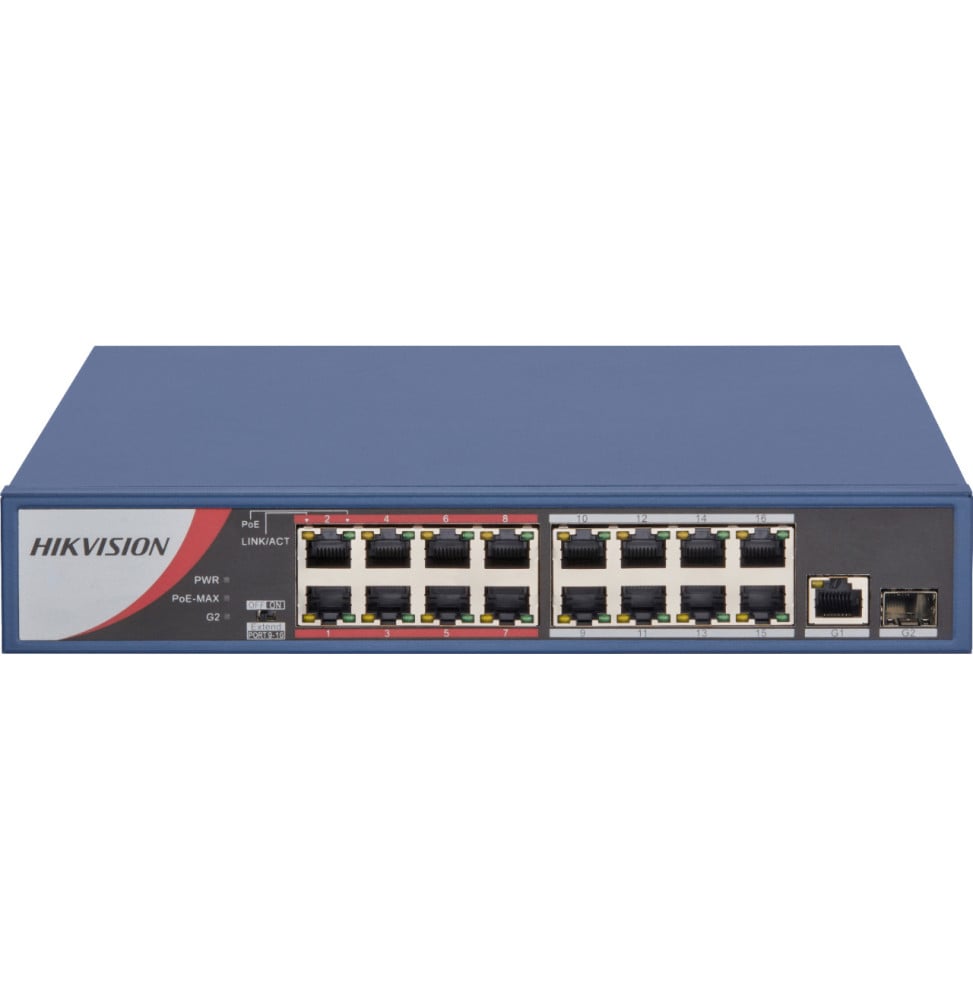 Switch Non Administrable HIKVISION 16 Ports Fast Ethernet 10/100 POE (DS-3E0318P-E-M-B) Switch Non Administrable HIKVISION 16 Ports Fast Ethernet 10/100 POE (DS-3E0318P-E-M-B)
