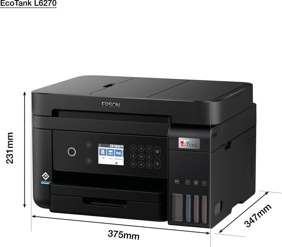 طابعة احترافية متعددة الوظائف بخزانات حبر قابلة لإعادة التعبئة Epson EcoTank L6270 (C11CJ61404) — صورة 10