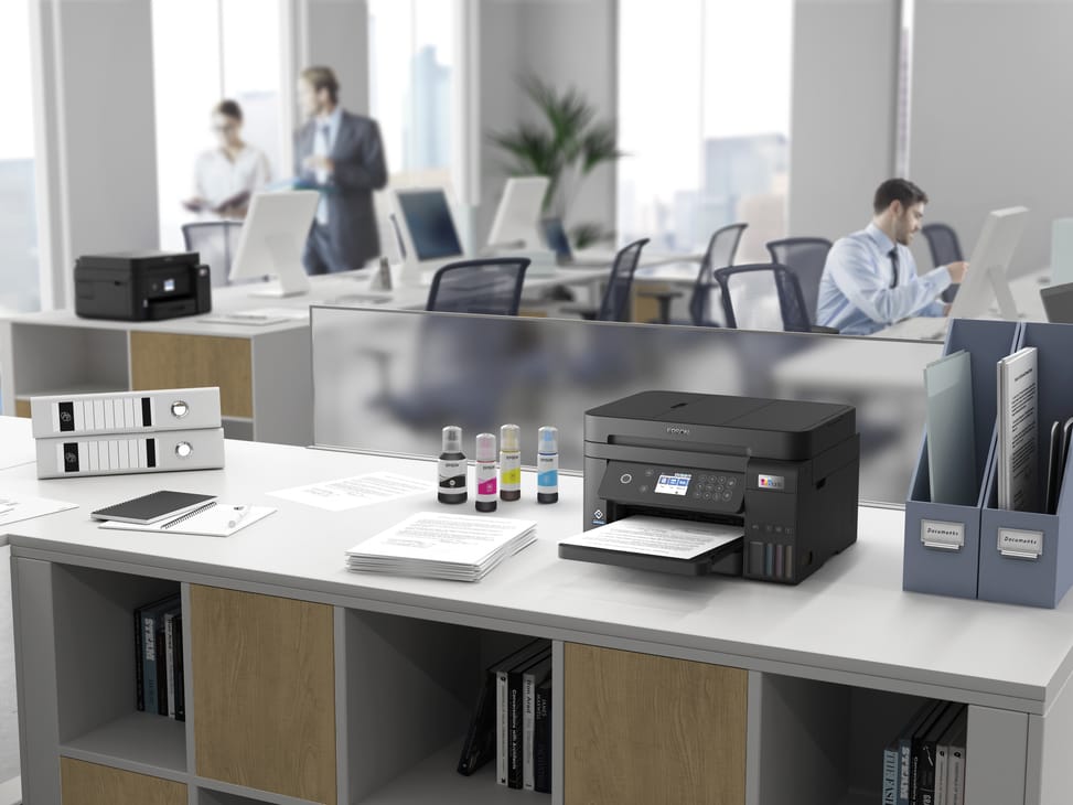طابعة احترافية متعددة الوظائف بخزانات حبر قابلة لإعادة التعبئة Epson EcoTank L6270 (C11CJ61404) — صورة 13